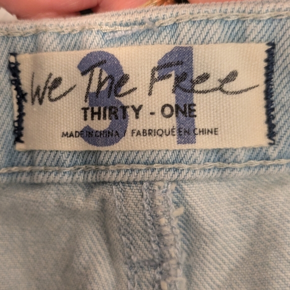 We The Free Going Rogue Denim Tidal Wave Mini Skirt - Picture 9 of 10